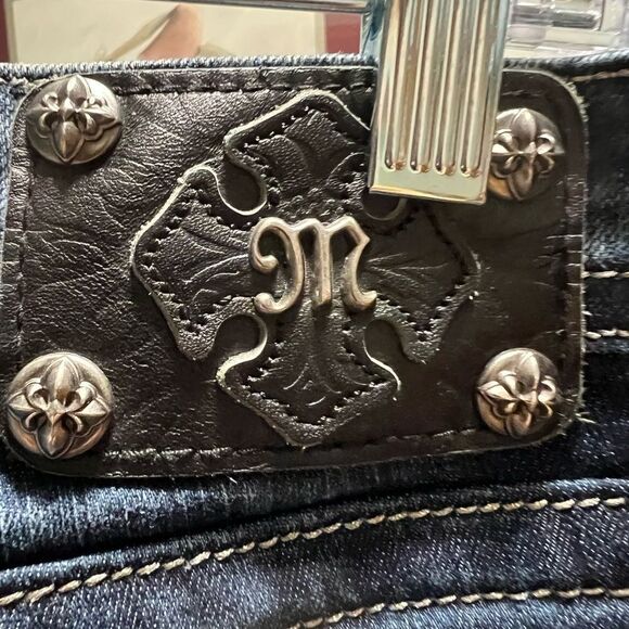 EUC Miss Me Skinny Blue Jeans Size 26 #BTBJ#2 - Picture 3 of 15